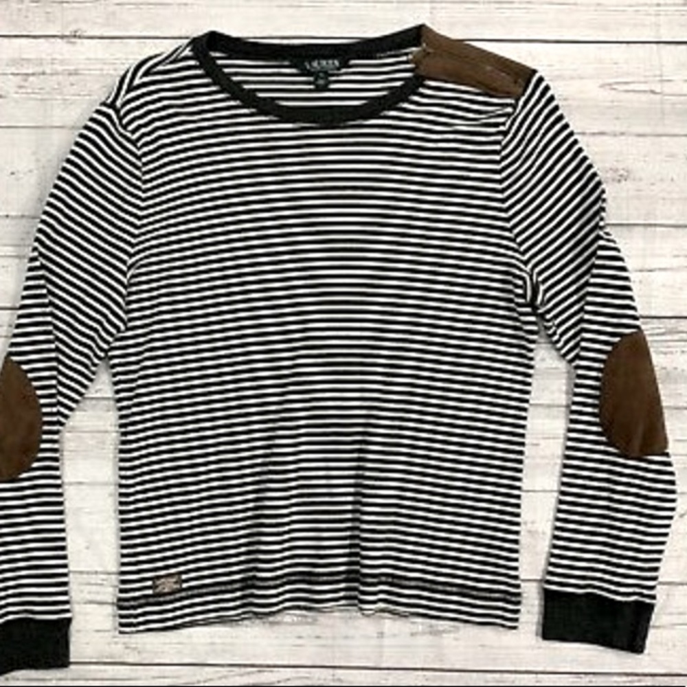 Lauren Ralph Lauren crewneck striped XL top